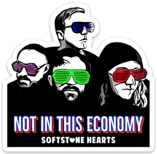 Not In This Economy Album Sticker - 4"x3.94"